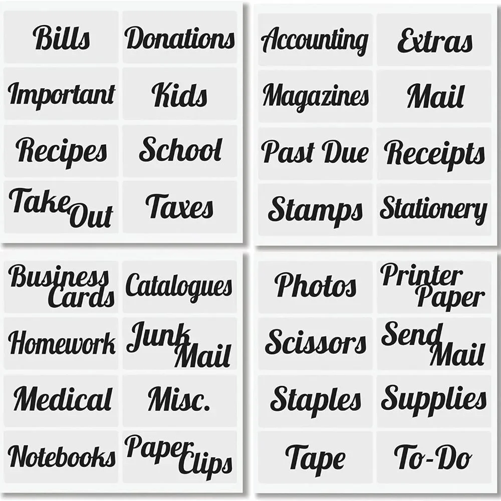 BRAND NEW Office Storage Labels - 64 labels